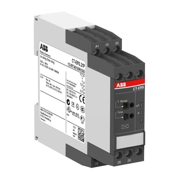 Time Delay Relay, On Delay, 1 Functions SPDT